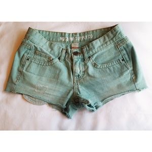 Seafoam Mossimo Jean Shorts